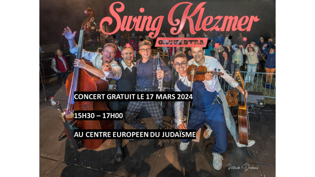 Swing Klezmer Orchestra Concert Gratuit 17 mars 2024